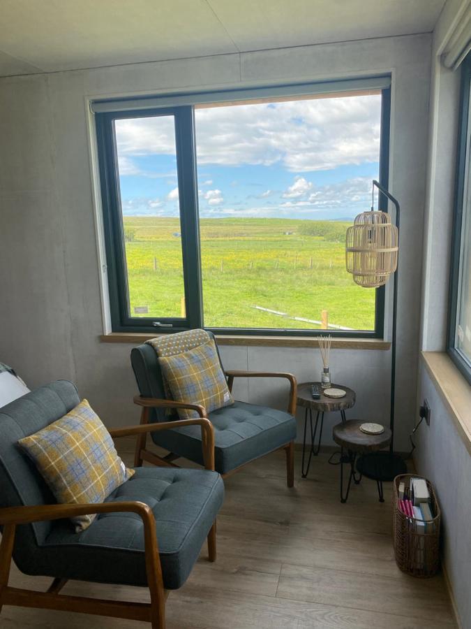 Unique Luxurious Cabin On Sea View Working Croft Garrabost Bagian luar foto